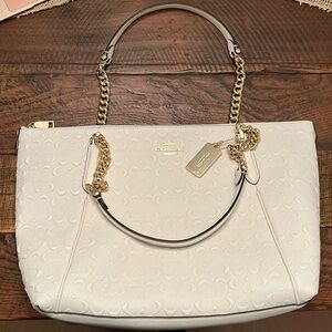 Coach Bag - Ava Chain Tote In Signature Leather